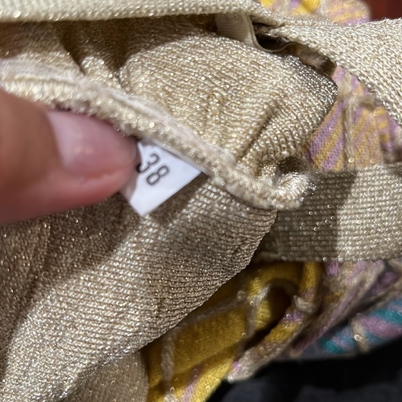 Missoni Dress 44 Gold Ombré Knit Patterned Sheath - Picture 3 of 11